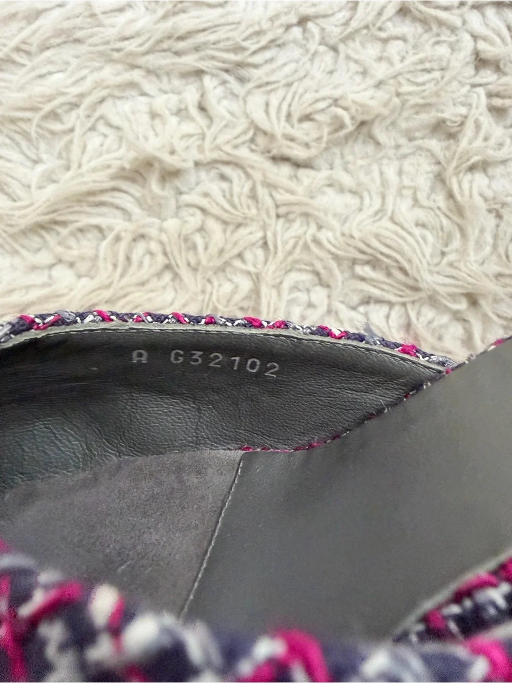 Chanel Tweed CC Logo Mule Heels